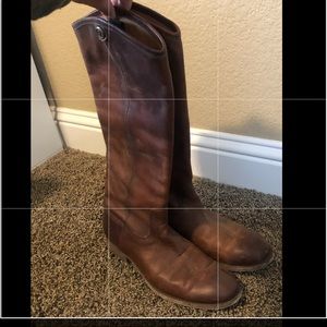 Frye Melissa Button Lug Tall Boots